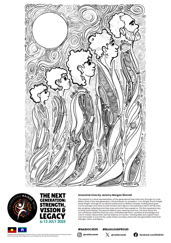 2025 NAIDOC Poster colour-in version