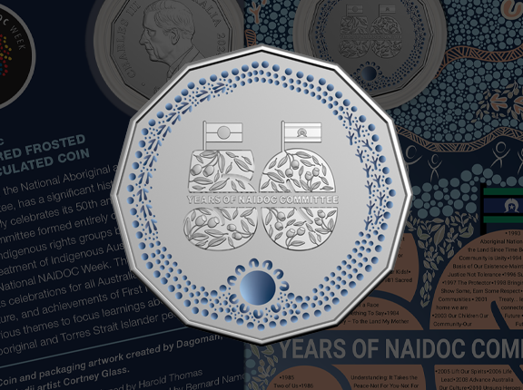 50 years of NAIDOC 50c coin