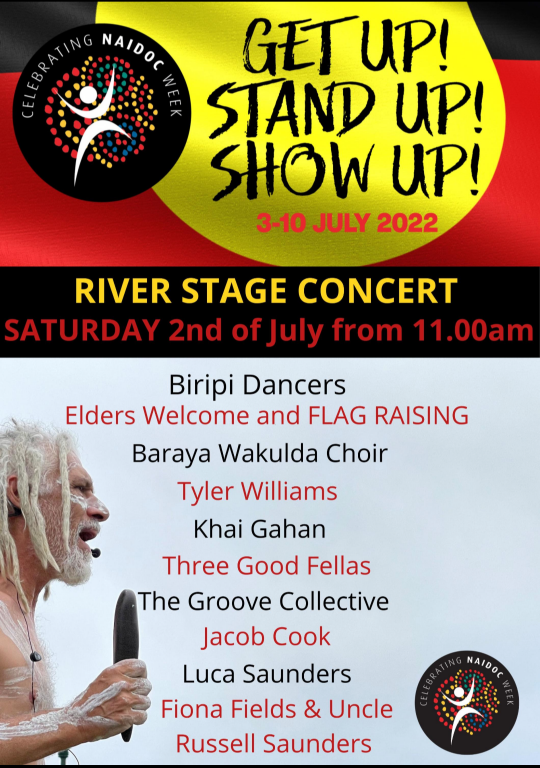 NAIDOC river stage concert