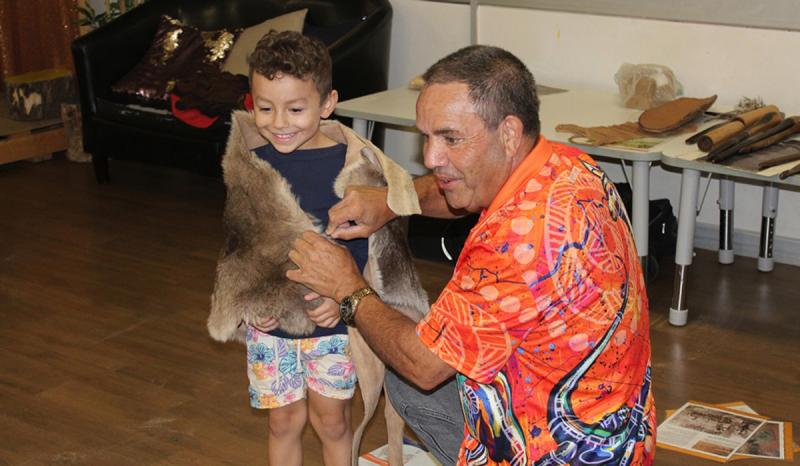 Storytelling at the House with Wiradjuri man Larry Brandy