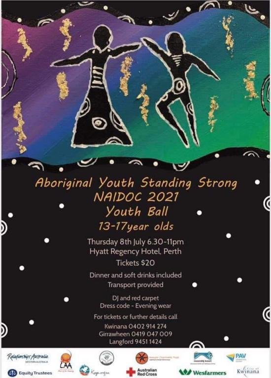 Aborignal Youth Standing Strong - Youth Ball 2021