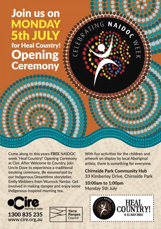 NAIDOC Heal Country! Opening Ceremony at Cire