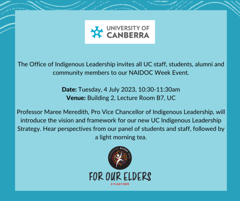 UC NAIDOC Event