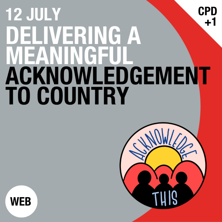 Event Photo: Delivering a Meaningful Acknowledgement of Country